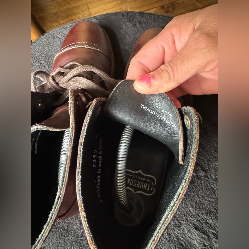 Men’s Thursday Boot Co. Captain Everyday Leather Boots Lace Up Size 8.5 - Picture 12 of 12